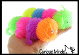 4 Segment Puffer Caterpillar Fidget Sensory Toy - 4 Section Tactile Toy Bug