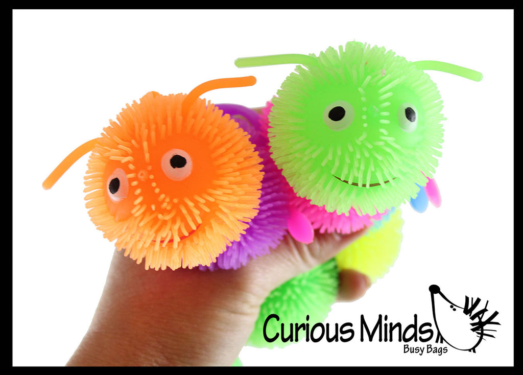 Curious Minds Busy Bags 48 Mini Glitter Slime Putty Jars - Sensory, Stress, Fidget Party Favor Squeeze Fidget Toy Adhd