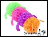 4 Segment Puffer Caterpillar Fidget Sensory Toy - 4 Section Tactile Toy Bug