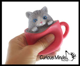 Pup in a Cup - Cat in a Cup - Adorable Pop Up Pupachino - Cute Squeeze Toy - Fun Fidget - Unique OT Hand Strength, Fine Motor