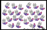 LAST CHANCE - LIMITED STOCK - Mermaid Cat - Mercat Kitty Adorable Erasers - Novelty and Functional Adorable Eraser Novelty Treasure Prize, School Classroom Supply, Math Counters - Sorting - Party Favor