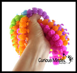Stretchy Caterpillar Animal Puffer Stretchy Noodle Toys - Fun Long Stretch Toys - Soft & Flexible - Fidget Sensory Toy - Stretchy Noodle String