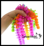Stretchy Caterpillar Animal Puffer Stretchy Noodle Toys - Fun Long Stretch Toys - Soft & Flexible - Fidget Sensory Toy - Stretchy Noodle String