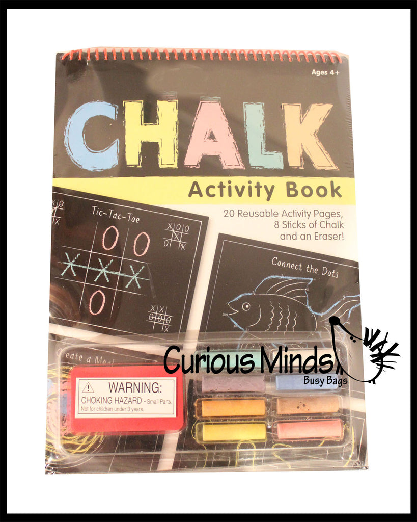 LAST CHANCE - LIMITED STOCK -  SALE - Chalk Activity Pad - Travel Activity - Busy Bag Games