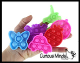 LAST CHANCE - LIMITED STOCK - SALE - Tiny Bubble Pop Fidget Toys - Silicone Push Poke Bubble Wrap Fidget Toy - Press Bubbles to Pop the Bubbles Down Then Flip it over and Do it Again - Bubble Popper Sensory Stress Toy