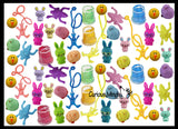 Set of 132 Bunny Rabbit & Chick Theme Easter Egg Filler Set - Small Toy Prize Assortment Egg Hunt (11 DOZEN)