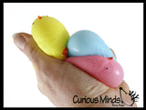 Small Chick Squishy Balls in Capsules -  Easter / Spring Themed Squishy Animals -  Sensory, Stress, Fidget Party Favor Toy - Egg Hunt