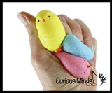 Small Chick Squishy Balls in Capsules -  Easter / Spring Themed Squishy Animals -  Sensory, Stress, Fidget Party Favor Toy - Egg Hunt