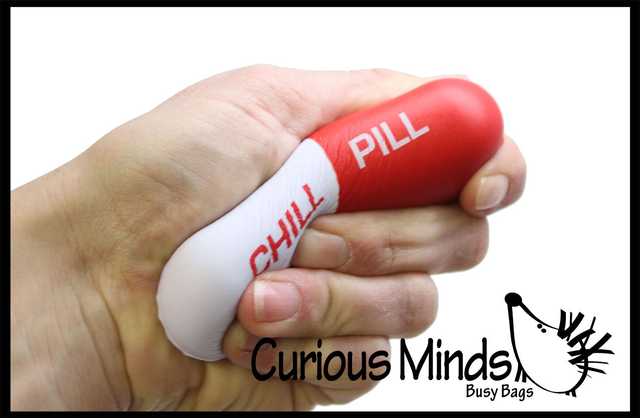 Chill Pill Stress Ball - Sensory, Stress, Fidget Toy - Doctor