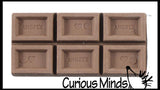 LAST CHANCE - LIMITED STOCK - Cute Chocolate Candy Bar Erasers - Scented Novelty and Functional Adorable Eraser Novelty Prize, School Classroom Supply