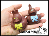 LAST CHANCE - LIMITED STOCK -  SALE - Chocolate Duck Figurines -  Sensory, Stress, Fidget Toy - Easter