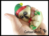 Christmas Dogs Slow Rise Squishy Toy  - Memory Foam Squish Stress Ball - Winter Christmas