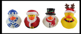 Christmas Rubber Duckies - Santa, Reindeer, Snowman, and Winter Ducks - Cute Holiday Party Favor Decoration Gifts