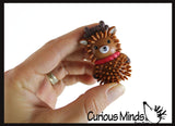 Cute Christmas Themed Wooly Hedge Characters Porcupine Spiky - Fun Party Favor Toy - Christmas Winter