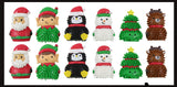 36 Cute Christmas Theme Mix- Magic Springs, Mochi, and Themed Wooly Hedge Porcupine Spiky - Fun Party Favor Toy - Christmas Winter