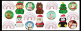 48 Cute Christmas Theme Mix- Magic Springs, Mochi, Bouncy Balls, and Themed Wooly Hedge Porcupine Spiky - Fun Party Favor Toy - Christmas Winter