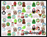 48 Cute Christmas Theme Mix- Magic Springs, Mochi, Bouncy Balls, and Themed Wooly Hedge Porcupine Spiky - Fun Party Favor Toy - Christmas Winter