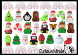 36 Cute Christmas Theme Mix- Magic Springs, Mochi, and Themed Wooly Hedge Porcupine Spiky - Fun Party Favor Toy - Christmas Winter