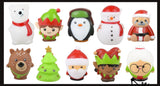 Cute Christmas Themed Vinyl Characters - Fun Party Favor Toy - Christmas Winter Decoration Gift