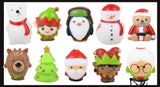 Cute Christmas Themed Vinyl Characters - Fun Party Favor Toy - Christmas Winter Decoration Gift