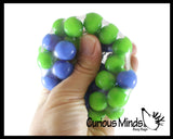 Click Clack Noisy DNA Ball - Huge Molecule Unique Squishy Fidget Ball