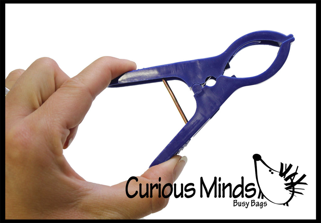 Large Clothespin Tong Tweezers for Children - Fine Motor Tools, Occupational Therapy, Special Needs, Sensory Bin, Preschool Tools
