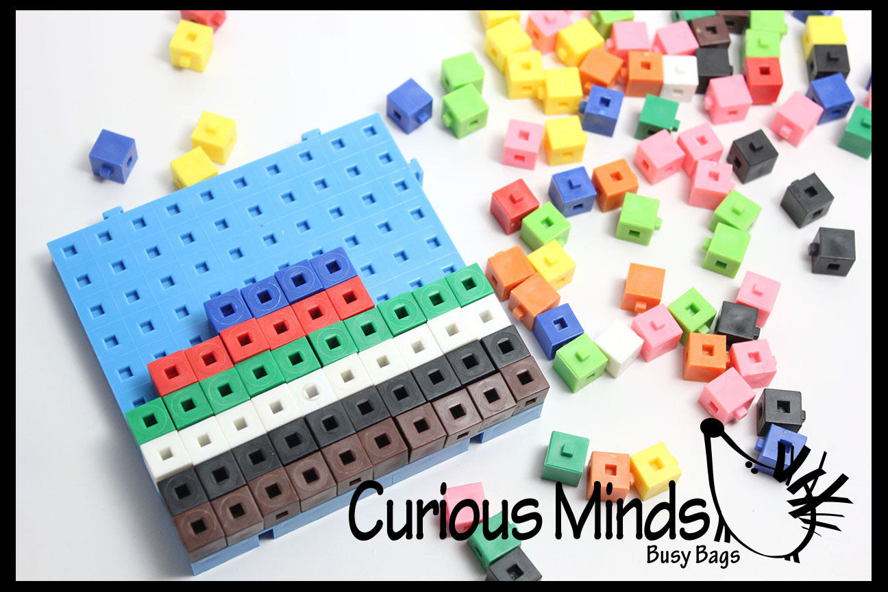 Snap Block Interlocking Cubes and Building Base Constructive Build Curious Minds Busy Bags