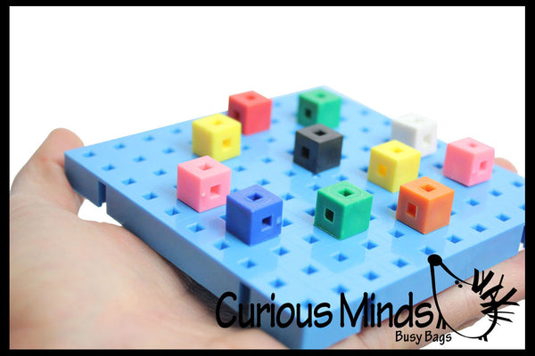 Snap Block - Interlocking Cubes and Building Base - Constructive Build ...