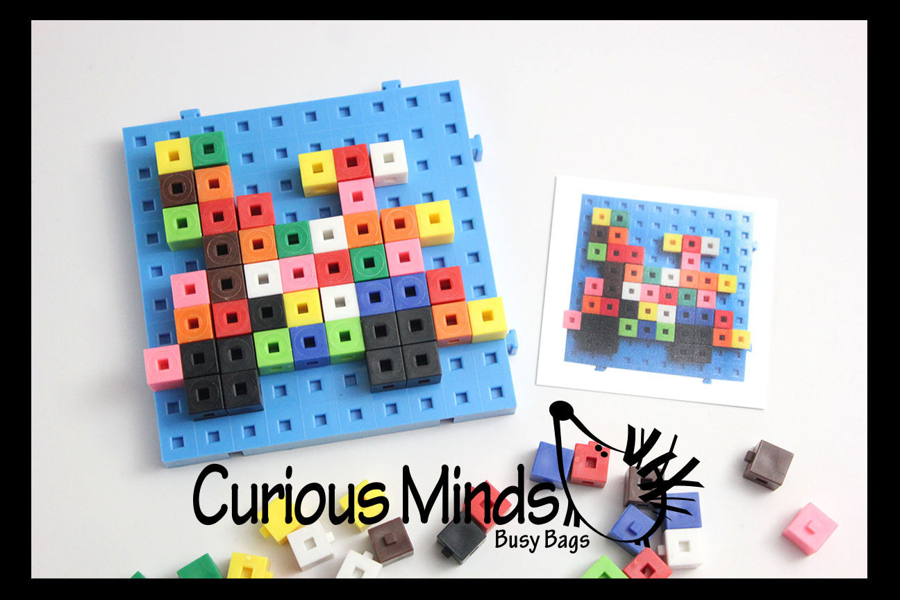 Snap Block - Interlocking Cubes and Building Base - Constructive Build ...