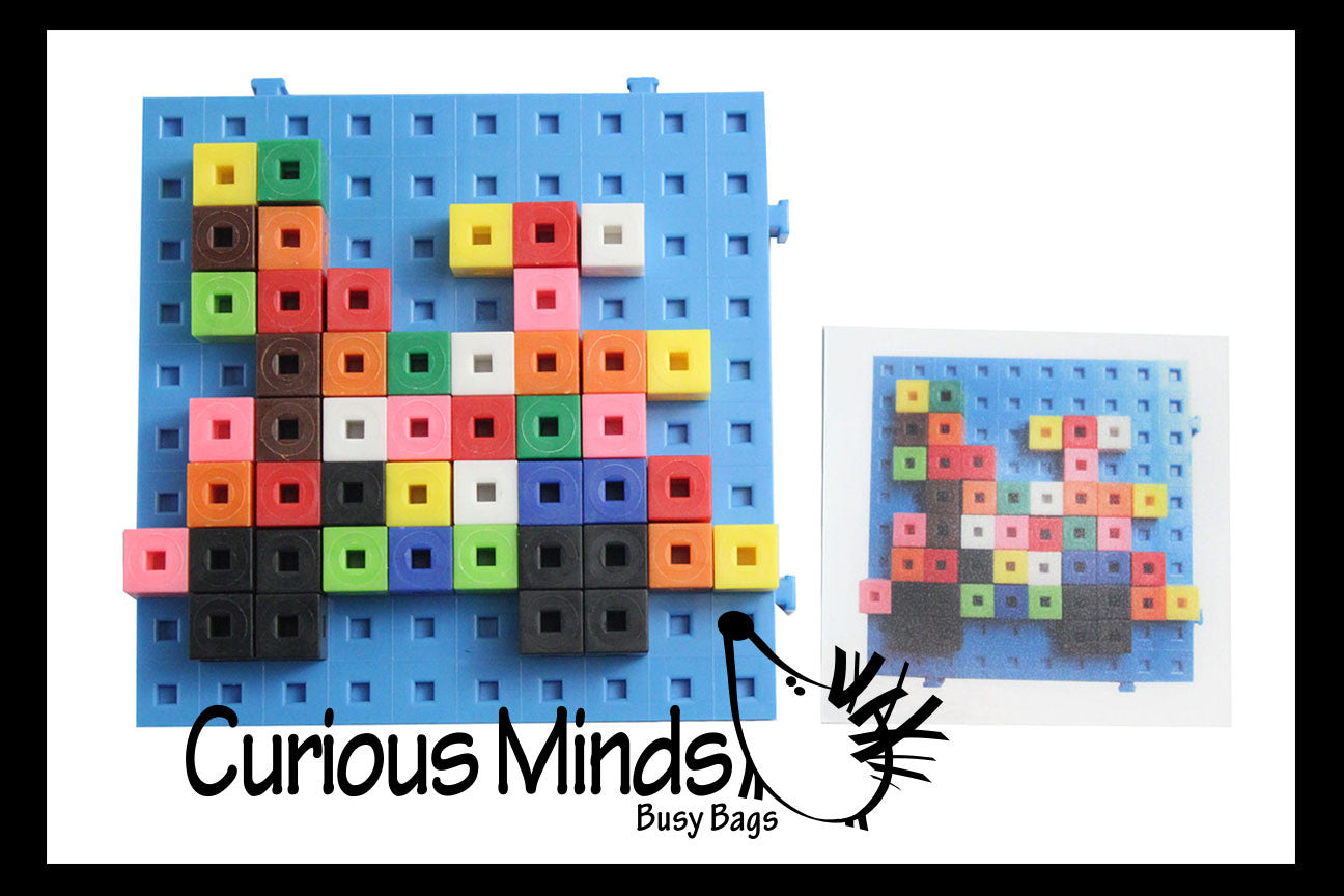 Snap Block - Interlocking Cubes and Building Base - Constructive Build ...