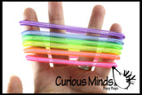 LAST CHANCE - LIMITED STOCK - SALE  - 72 Different Bright Spring Coil Fidget Bracelets -  Sensory Fidget Toy - 4 Different Styles 6 Colors