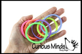 LAST CHANCE - LIMITED STOCK - SALE  - 72 Different Bright Spring Coil Fidget Bracelets -  Sensory Fidget Toy - 4 Different Styles 6 Colors
