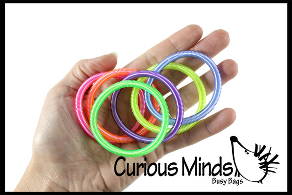 Bright Spring Coil Fidget Bracelets - Sensory Fidget Toy | Curious ...