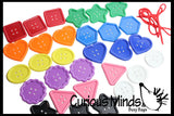 LAST CHANCE - LIMITED STOCK  - SALE -  Set of 30 Large Buttons1-3/4" - Perfect color and shape sorting manipulative