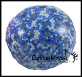 BULK - WHOLESALE -  SALE - Confetti Bead Mold-able Stress Ball - Squishy Gooey Shape-able Squish Sensory Squeeze Balls