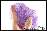 BULK - WHOLESALE -  SALE - Jumbo Confetti Bead Mold-able Stress Ball - Squishy Gooey Shape-able Squish Sensory Squeeze Balls