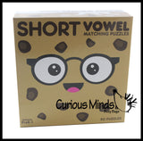 Short Vowel Cookies and Milk Puzzle - Language Arts Teacher Supply