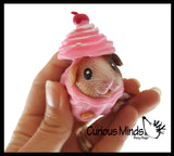 Cute Hamster Guiana Pig in Costume - Dog Crushed Bead Sand Filled - Gerbil Lover Sensory Fidget Toy Weighted - Removable Costume Doll