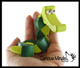 Wood Alligator Crocodile Fidget Toy - Wooden Hand Fidgets - Cute Animal Twisty Turn Toy