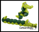 Wood Alligator Crocodile Fidget Toy - Wooden Hand Fidgets - Cute Animal Twisty Turn Toy