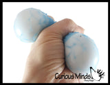 BULK - WHOLESALE -  SALE - 2.5" Textured Doh Filled Stress Ball - Glob Balls - Squishy Gooey Shape-able Squish Sensory Squeeze Balls