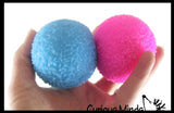 BULK - WHOLESALE -  SALE - 2.5" Textured Doh Filled Stress Ball - Glob Balls - Squishy Gooey Shape-able Squish Sensory Squeeze Balls