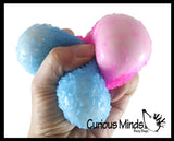 BULK - WHOLESALE -  SALE - 2.5" Textured Doh Filled Stress Ball - Glob Balls - Squishy Gooey Shape-able Squish Sensory Squeeze Balls