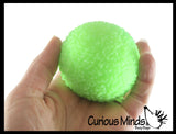 BULK - WHOLESALE -  SALE - 2.5" Textured Doh Filled Stress Ball - Glob Balls - Squishy Gooey Shape-able Squish Sensory Squeeze Balls