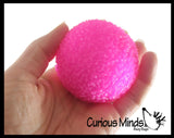 BULK - WHOLESALE -  SALE - 2.5" Textured Doh Filled Stress Ball - Glob Balls - Squishy Gooey Shape-able Squish Sensory Squeeze Balls