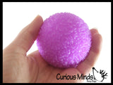 BULK - WHOLESALE -  SALE - 2.5" Textured Doh Filled Stress Ball - Glob Balls - Squishy Gooey Shape-able Squish Sensory Squeeze Balls