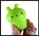 Cupcake Animal Mochi Squishy Animals - Surprise Blind Bag Kawaii -  Cute Individually Wrapped Toys - Sensory, Stress, Fidget Party Favor Toy