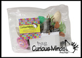 Montessori Alphabet Objects - CVC Word Mini Objects with Word Cards - Montessori Pink Series