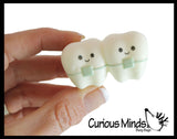 Cute Micro Dental Slow Rise Squishy Toys - Mini Teeth, Floss, Toothpaste, Toothbrushes - Memory Foam Party Favors, Prizes, Pediatric Dentist Orthodontist