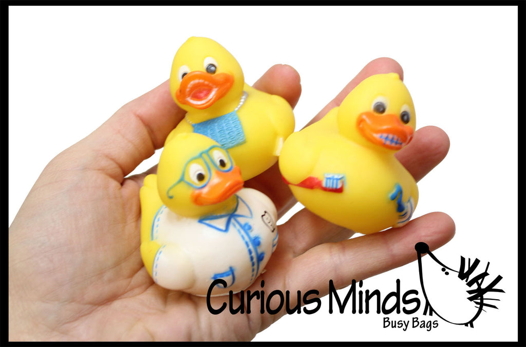 LAST CHANCE - LIMITED STOCK -  SALE - Dentist Rubber Duckies - Dental Treasure Toys